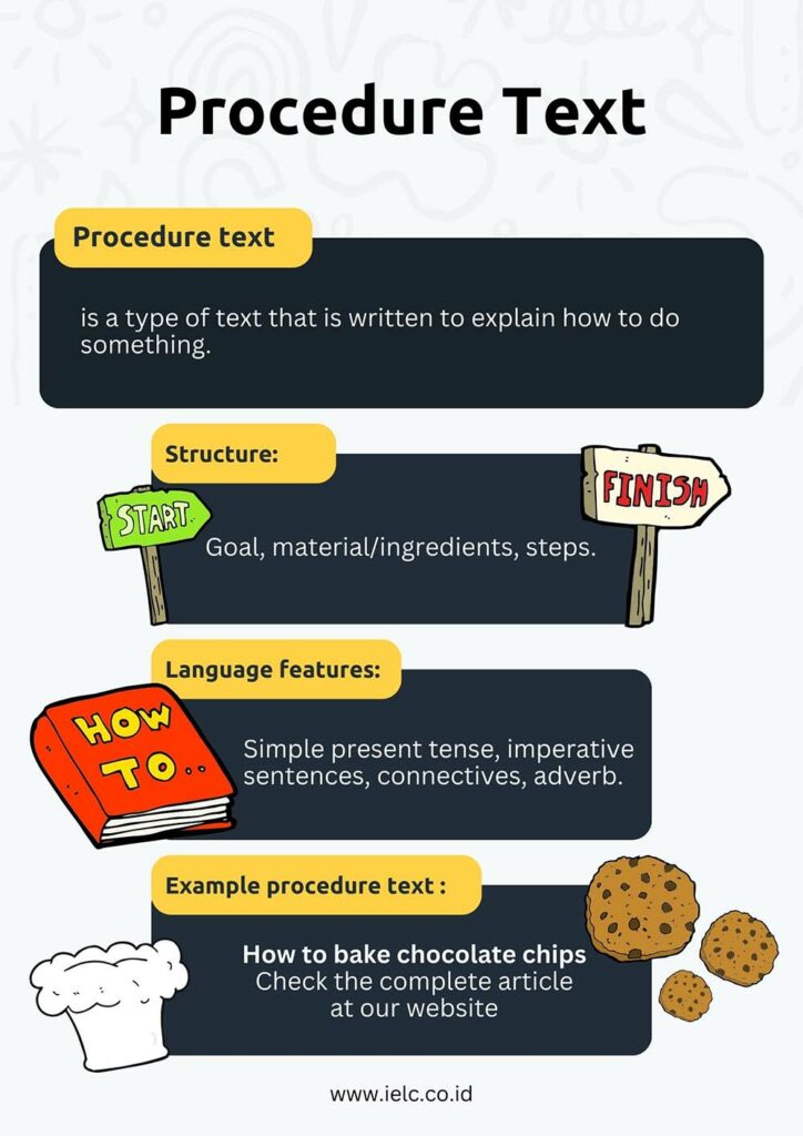 procedure text reading test